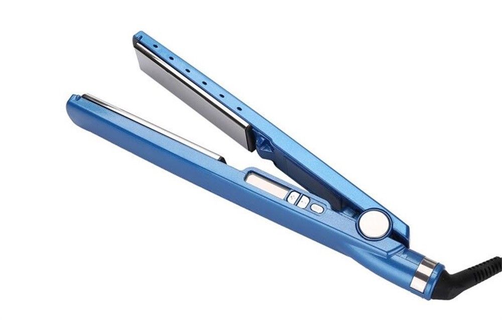 Titanium nano titanium straight hair straightener quarterback hairpin - Amazhona 