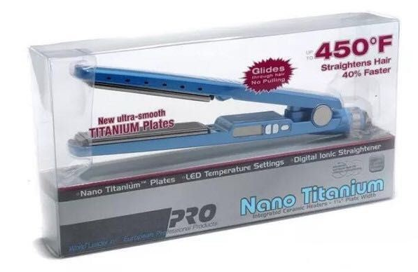 Titanium nano titanium straight hair straightener quarterback hairpin - Amazhona 