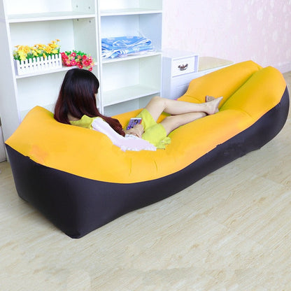 Trend Outdoor Products Fast Infaltable Air Sofa Bed Good Quality Sleeping Bag Inflatable Air Bag Lazy bag Beach Sofa 240*70cm - Amazhona 