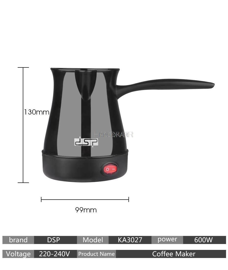 Turkish Electric Coffee Maker Smart Mini Electric Pour Over Kettle 300ml 220V Coffee Kettle Reusable Coffee Pot Heat Resistant - Amazhona 