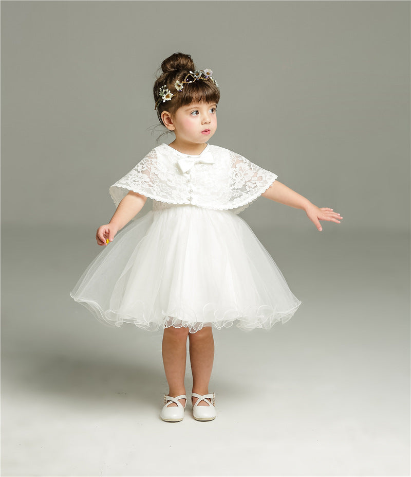 Two Sets Of Female Baby, Baby, One Year Old, 100 Days Wedding Dress, Princess Silk Dress - Amazhona 