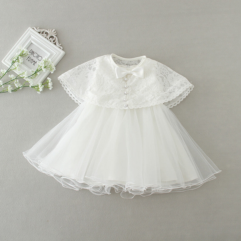 Two Sets Of Female Baby, Baby, One Year Old, 100 Days Wedding Dress, Princess Silk Dress - Amazhona 