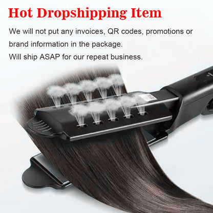 U.S. Standard Non-injury Hair Straightener Steam Hair Straightener Splint - Amazhona 