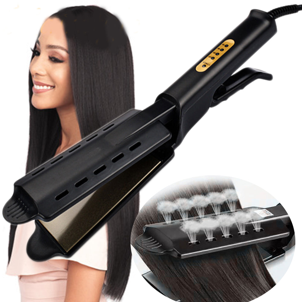 U.S. Standard Non-injury Hair Straightener Steam Hair Straightener Splint - Amazhona 