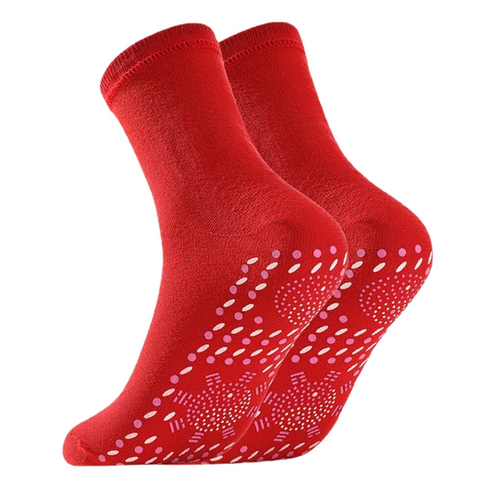 2pcs Unisex Winter Warm Self-Heating Health Socks Men/Women Outdoor Hiking Anti-Cold Magnetic Thermal Adults Camping Stockings - Amazhona 