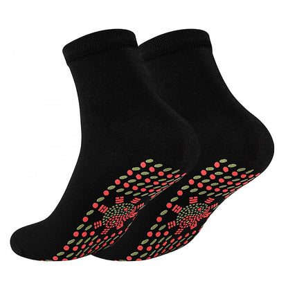 2pcs Unisex Winter Warm Self-Heating Health Socks Men/Women Outdoor Hiking Anti-Cold Magnetic Thermal Adults Camping Stockings - Amazhona 