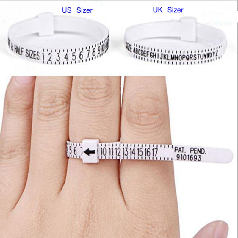 UK USA British American European Standard Measurement Belt Bracelet Rings Sizer Finger Size Screening Jewellery Tool Custom Logo - Amazhona 