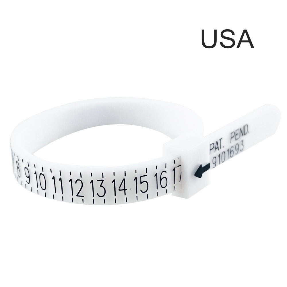 UK USA British American European Standard Measurement Belt Bracelet Rings Sizer Finger Size Screening Jewellery Tool Custom Logo - Amazhona 