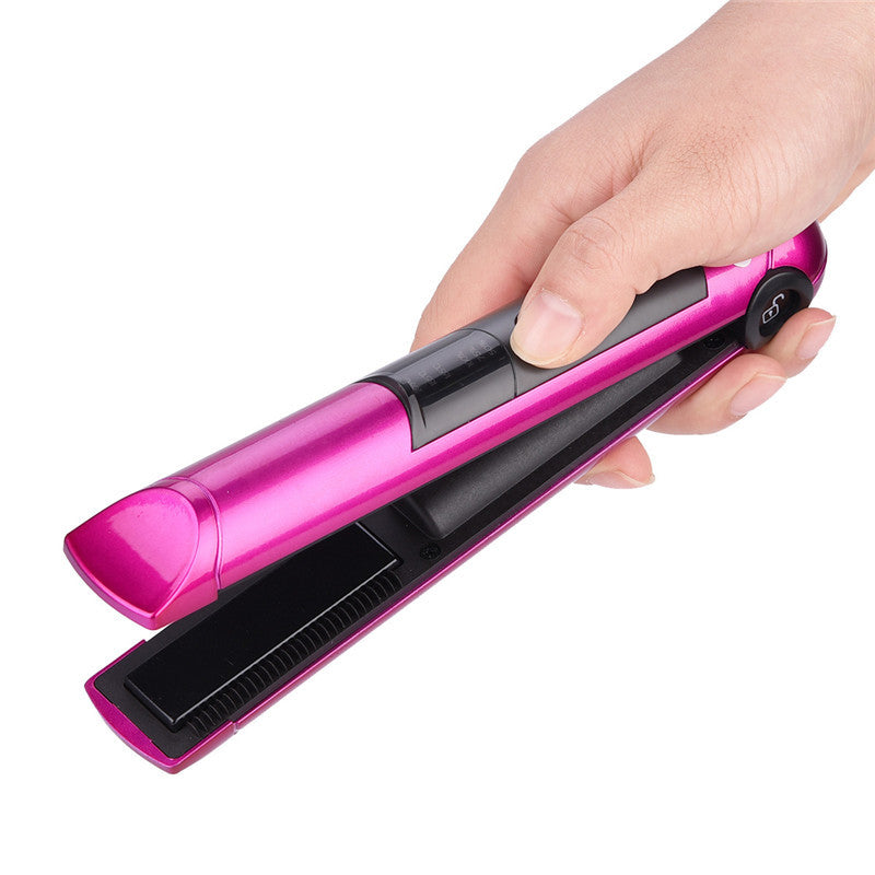 USB Charging Volume Straight Dual-purpose Hairpin Straightener Portable Mini-wireless Charging - Amazhona 