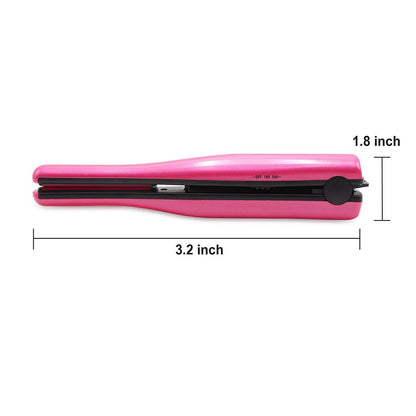 USB wireless charging mini portable straight hair clip bangs ceramic straightening plate hair straightener - Amazhona 