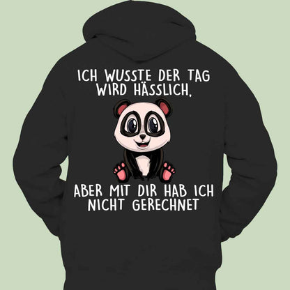 Ugly Panda Hoodie Unisex Back Print - Amazhona 