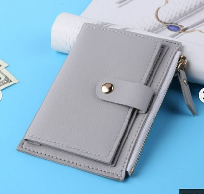 Unistybag Wallets for Women Luxury Designer Wallet Fashion Purses Solid Cute Small Wallet PU Girl Clutch Purse - Amazhona 