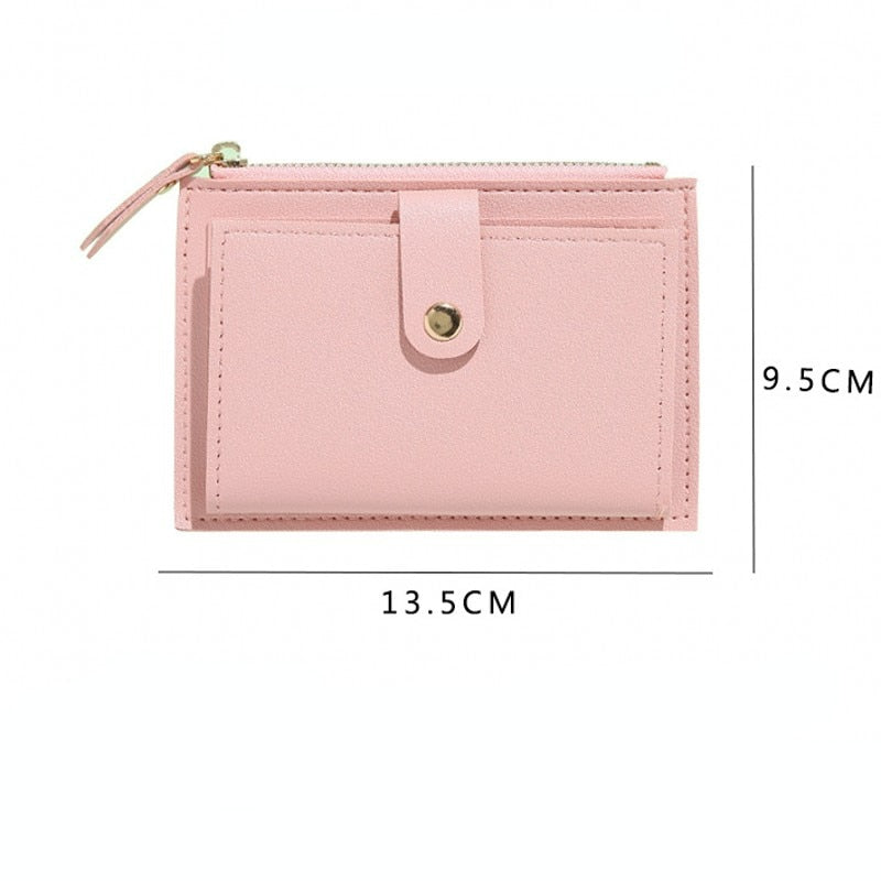 Unistybag Wallets for Women Luxury Designer Wallet Fashion Purses Solid Cute Small Wallet PU Girl Clutch Purse - Amazhona 