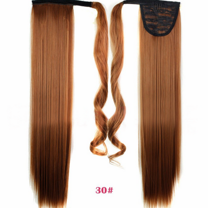 Velcro Wig Ponytail Straight Invisible Hair Extension - Amazhona 