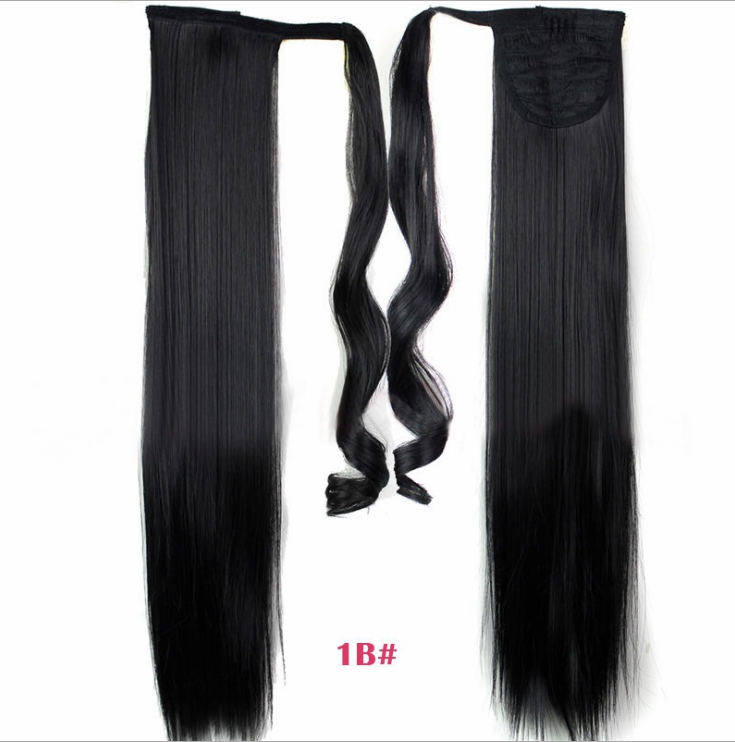 Velcro Wig Ponytail Straight Invisible Hair Extension - Amazhona 