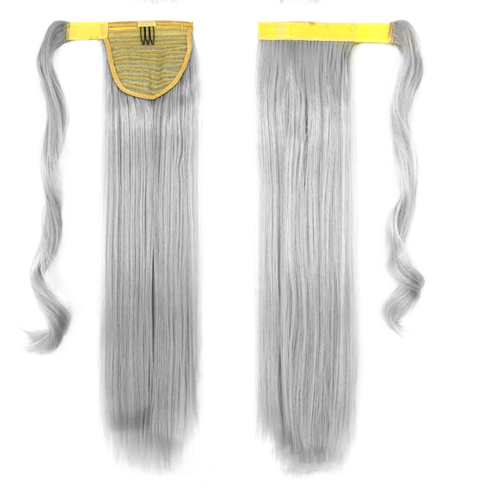 Velcro Wig Ponytail Straight Invisible Hair Extension - Amazhona 