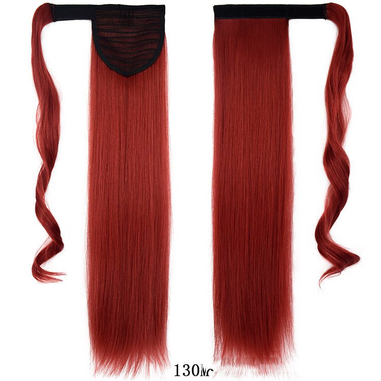 Velcro Wig Ponytail Straight Invisible Hair Extension - Amazhona 