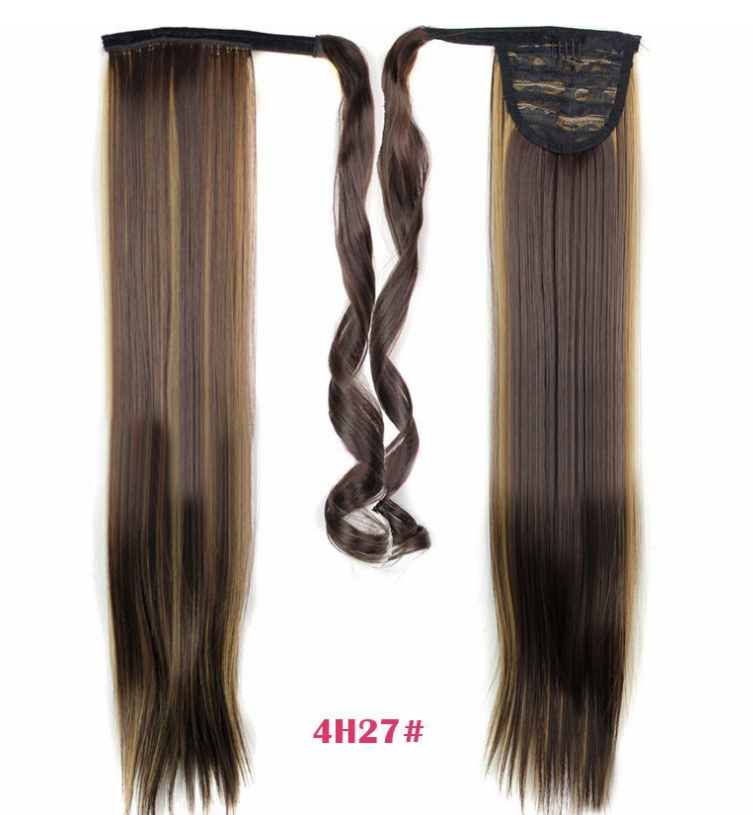 Velcro Wig Ponytail Straight Invisible Hair Extension - Amazhona 