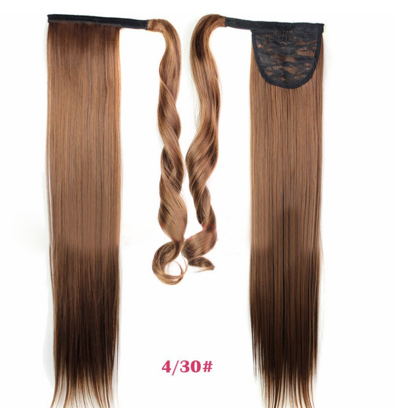 Velcro Wig Ponytail Straight Invisible Hair Extension - Amazhona 