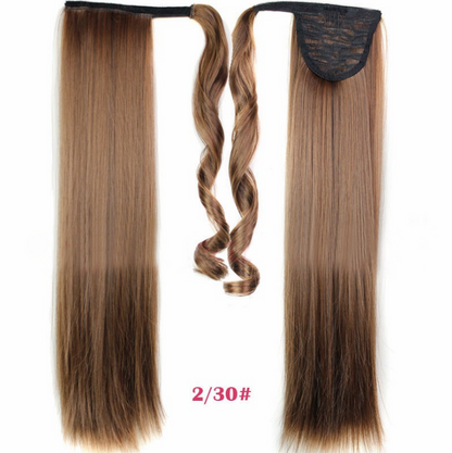 Velcro Wig Ponytail Straight Invisible Hair Extension - Amazhona 