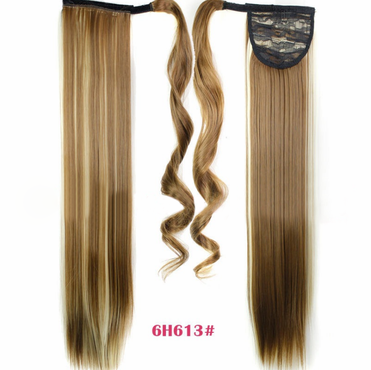 Velcro Wig Ponytail Straight Invisible Hair Extension - Amazhona 