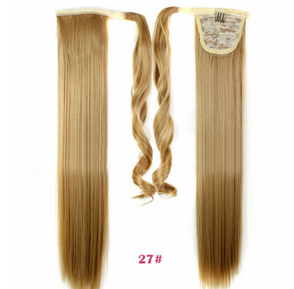 Velcro Wig Ponytail Straight Invisible Hair Extension - Amazhona 