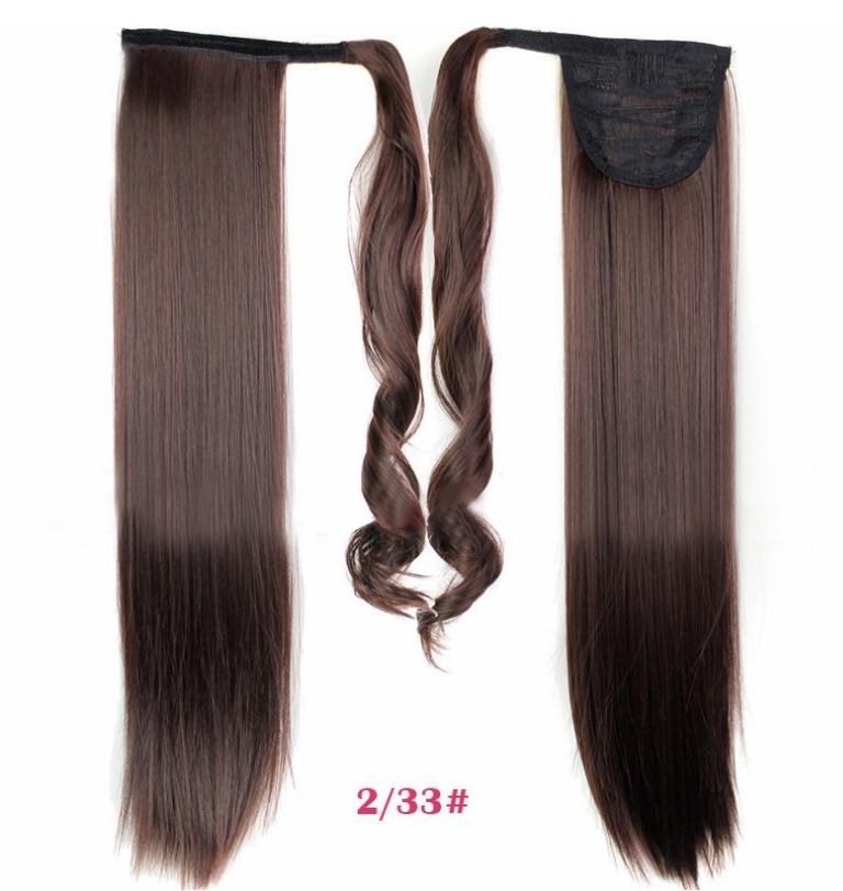 Velcro Wig Ponytail Straight Invisible Hair Extension - Amazhona 