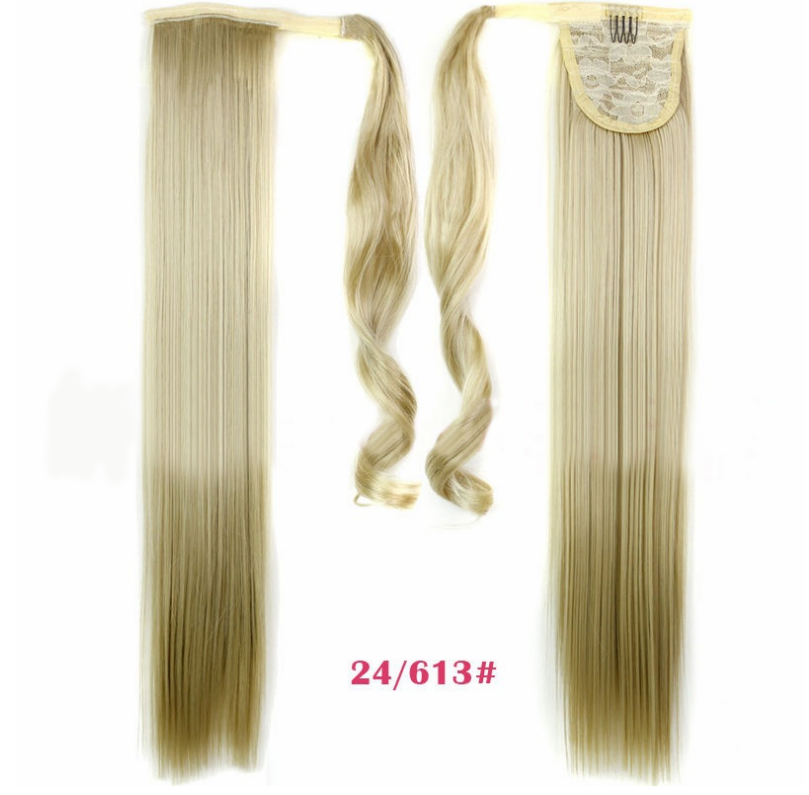 Velcro Wig Ponytail Straight Invisible Hair Extension - Amazhona 