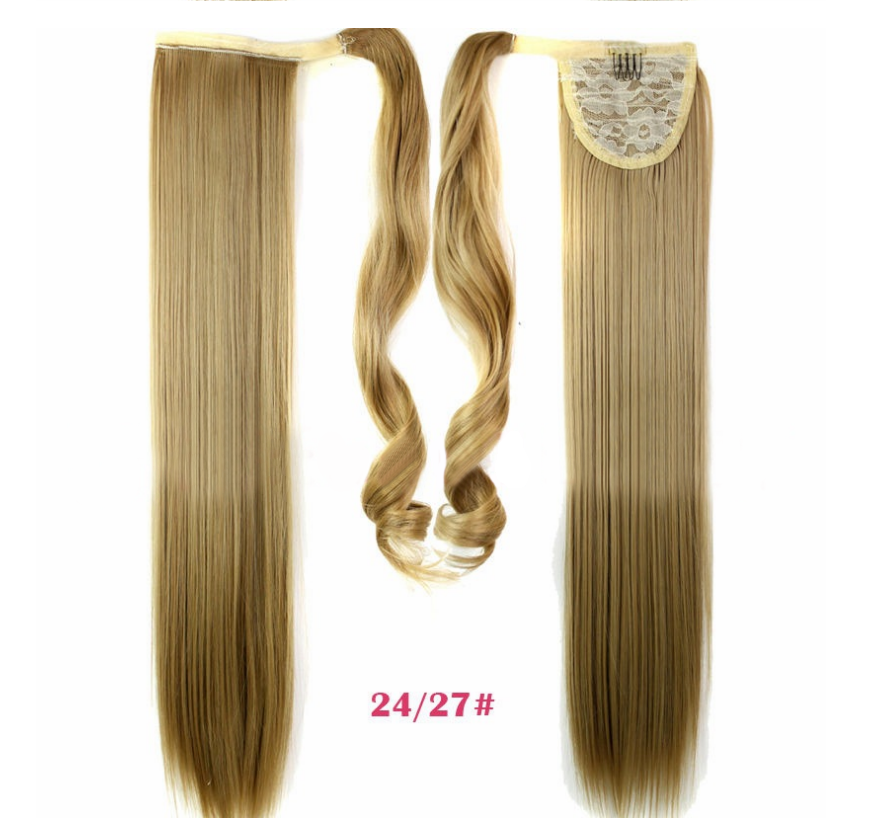 Velcro Wig Ponytail Straight Invisible Hair Extension - Amazhona 