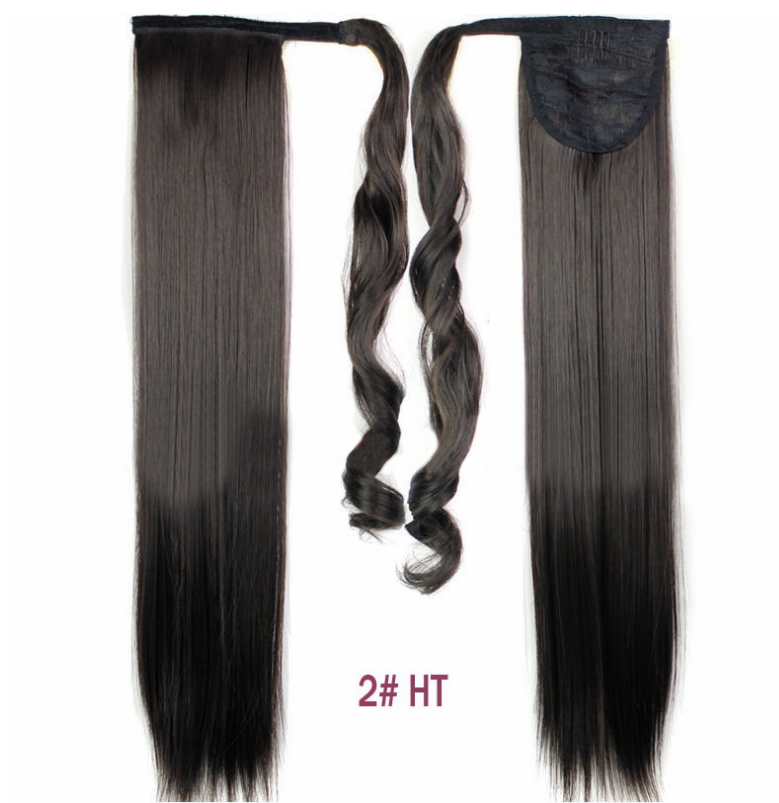 Velcro Wig Ponytail Straight Invisible Hair Extension - Amazhona 