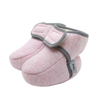 Velcro with Soft Soles for Baby Does Not Come Off Cotton Shoes - Amazhona 