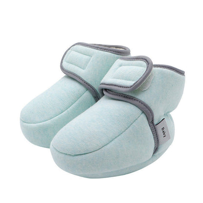 Velcro with Soft Soles for Baby Does Not Come Off Cotton Shoes - Amazhona 