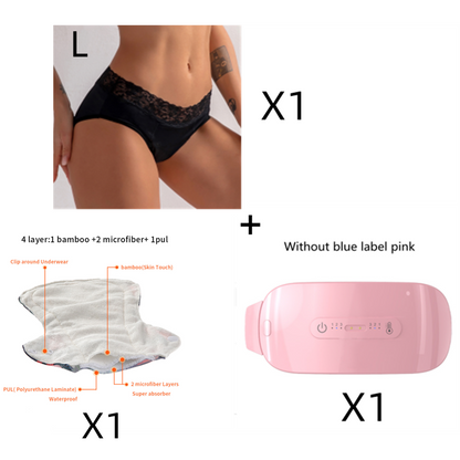 Warm  Belt Electric Heating Belt Waist Protection Relieve Menstrual Pain - Amazhona 