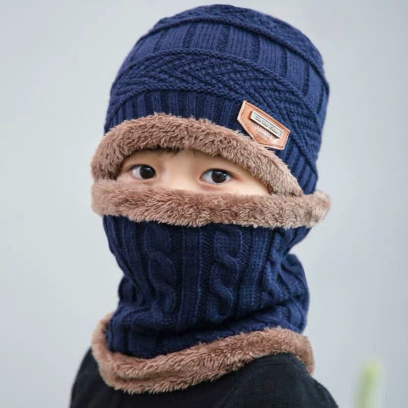 Warm knitted hat children's cap - Amazhona 