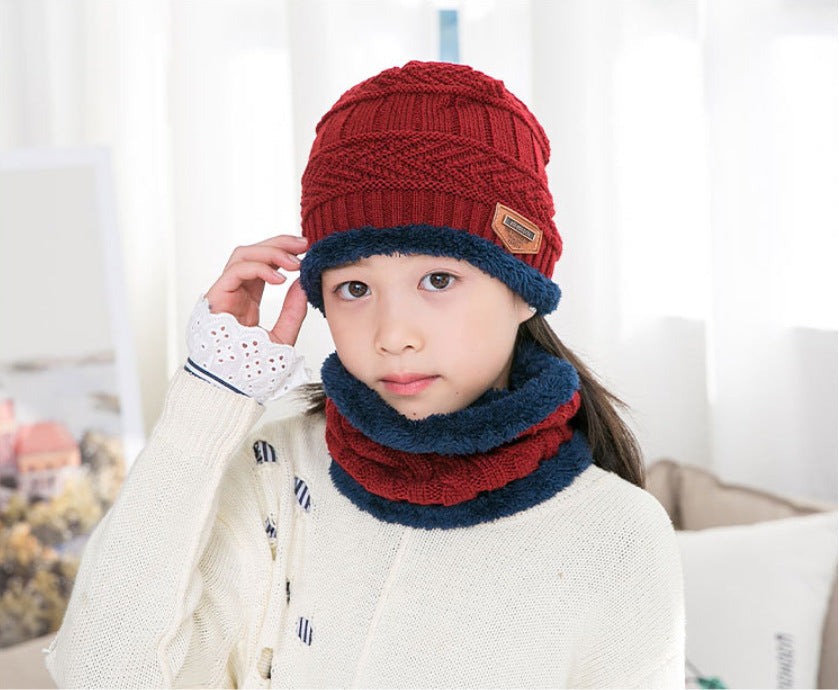 Warm knitted hat children's cap - Amazhona 