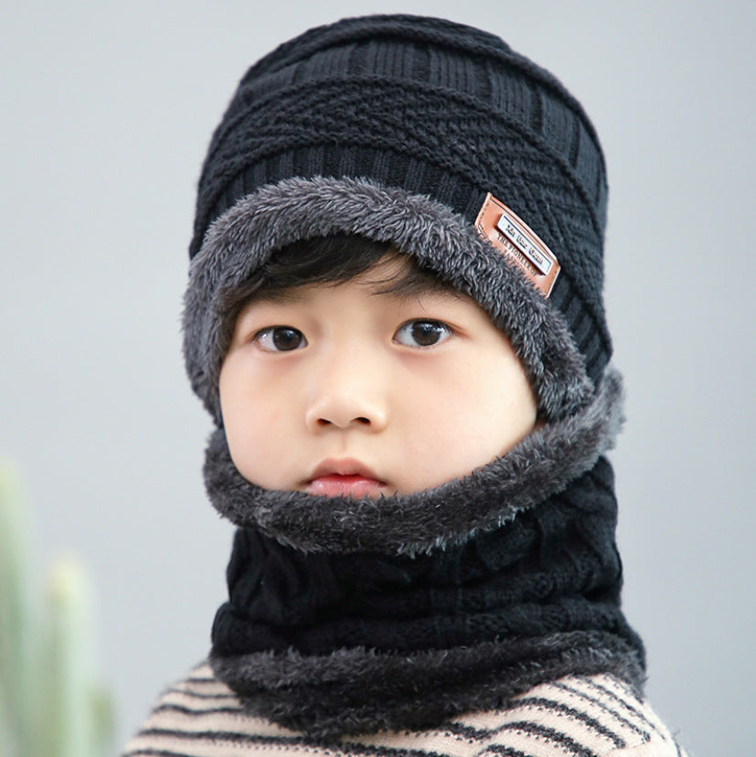 Warm knitted hat children's cap - Amazhona 