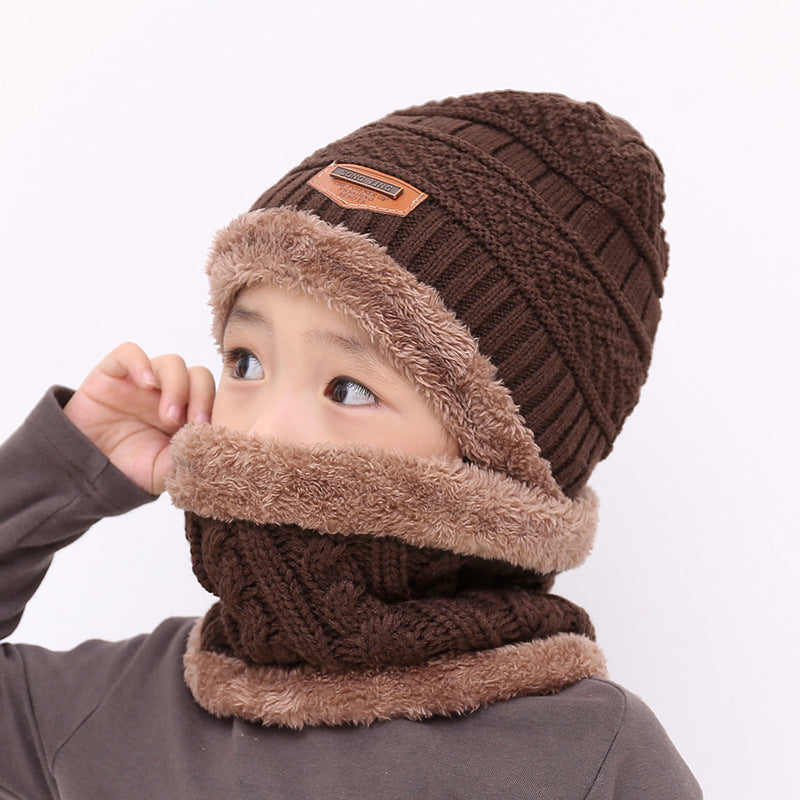 Warm knitted hat children's cap - Amazhona 