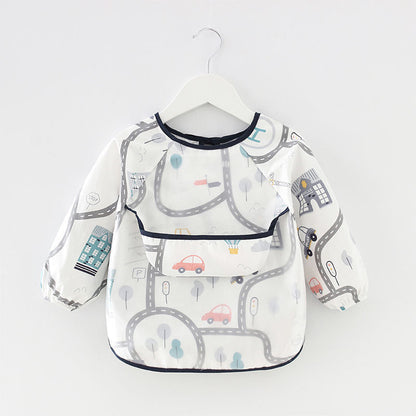 Waterproof Long-Sleeved Anti-Wear Baby Eating Clothes - Amazhona 