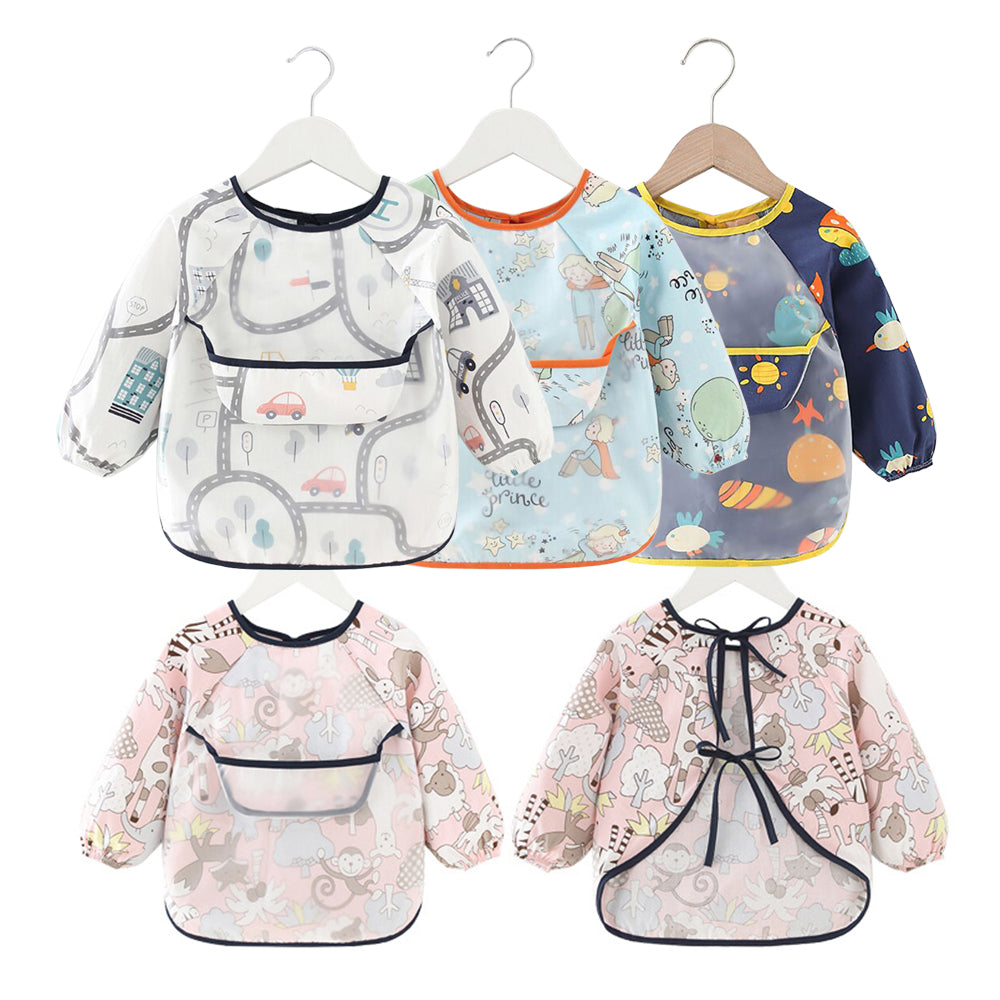 Waterproof Long-Sleeved Anti-Wear Baby Eating Clothes - Amazhona 