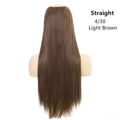 Wig Female One Piece Natural Long Straight Hair - Amazhona 