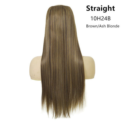 Wig Female One Piece Natural Long Straight Hair - Amazhona 