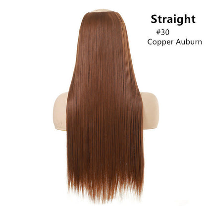 Wig Female One Piece Natural Long Straight Hair - Amazhona 