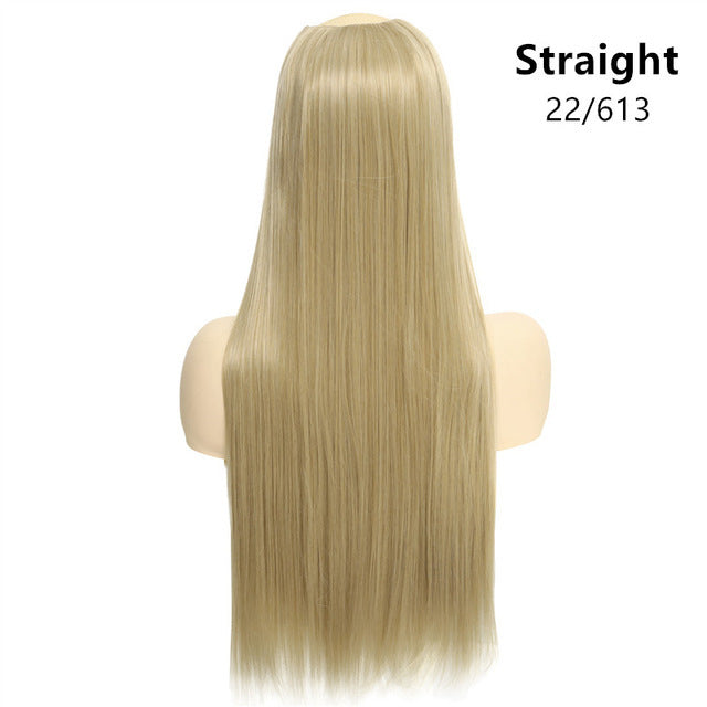 Wig Female One Piece Natural Long Straight Hair - Amazhona 