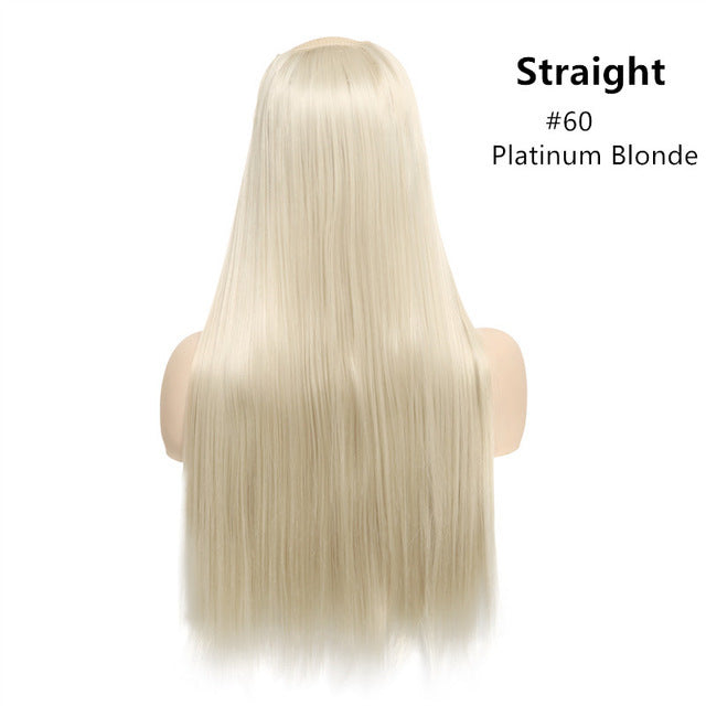 Wig Female One Piece Natural Long Straight Hair - Amazhona 