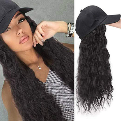 Wig female long curly hair water ripple long hair - Amazhona 