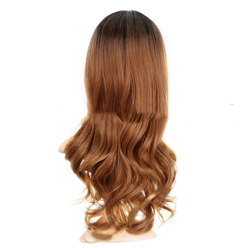 Wig foreign trade wig female gradient chemical fiber wig wig - Amazhona 