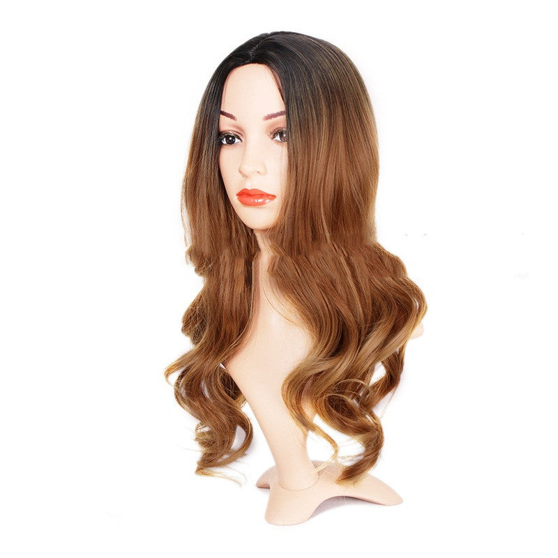 Wig foreign trade wig female gradient chemical fiber wig wig - Amazhona 