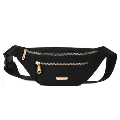 Women Plaid Waist Bag Female Oxford Waterproof Belt Bags Designer Crossbody Chest Bag Ladies Fashion Fanny Pack Banana Hip Purse - Amazhona 