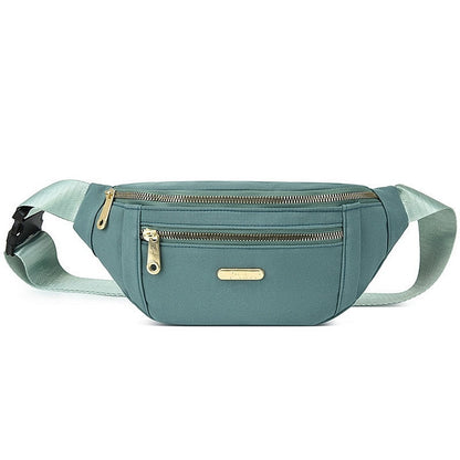 Women Plaid Waist Bag Female Oxford Waterproof Belt Bags Designer Crossbody Chest Bag Ladies Fashion Fanny Pack Banana Hip Purse - Amazhona 