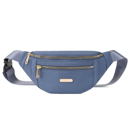 Women Plaid Waist Bag Female Oxford Waterproof Belt Bags Designer Crossbody Chest Bag Ladies Fashion Fanny Pack Banana Hip Purse - Amazhona 